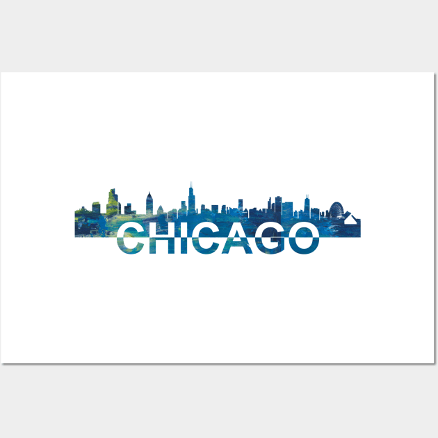 Chicago Skyline Wall Art by artshop77